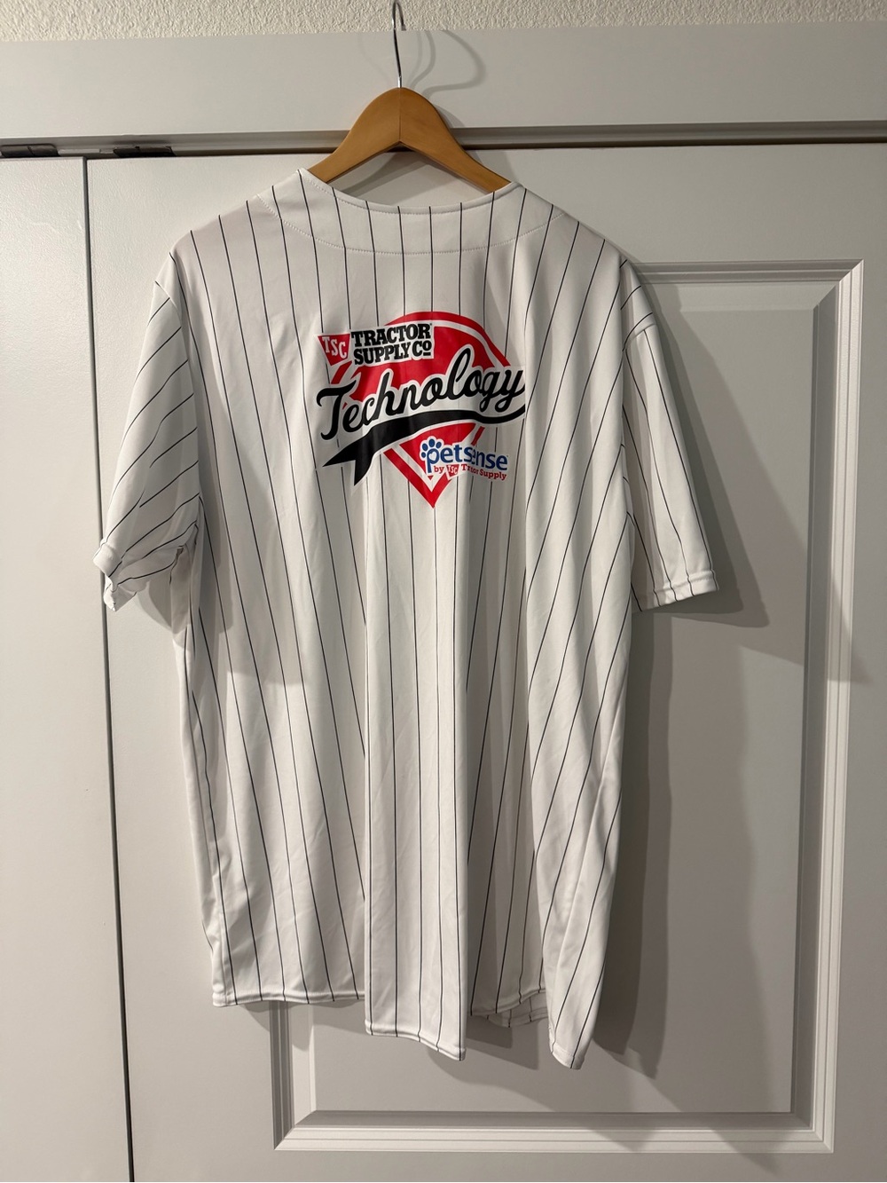 Tractor Supply White Pinstripe Men’s Jersey